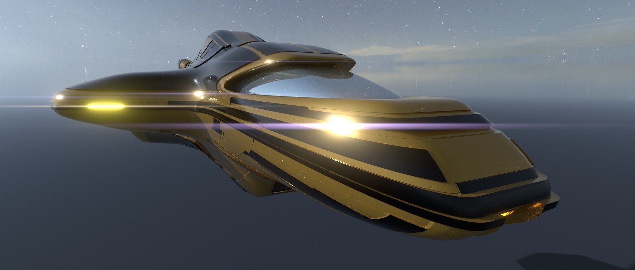 Dropship Spaceship 3D model_16