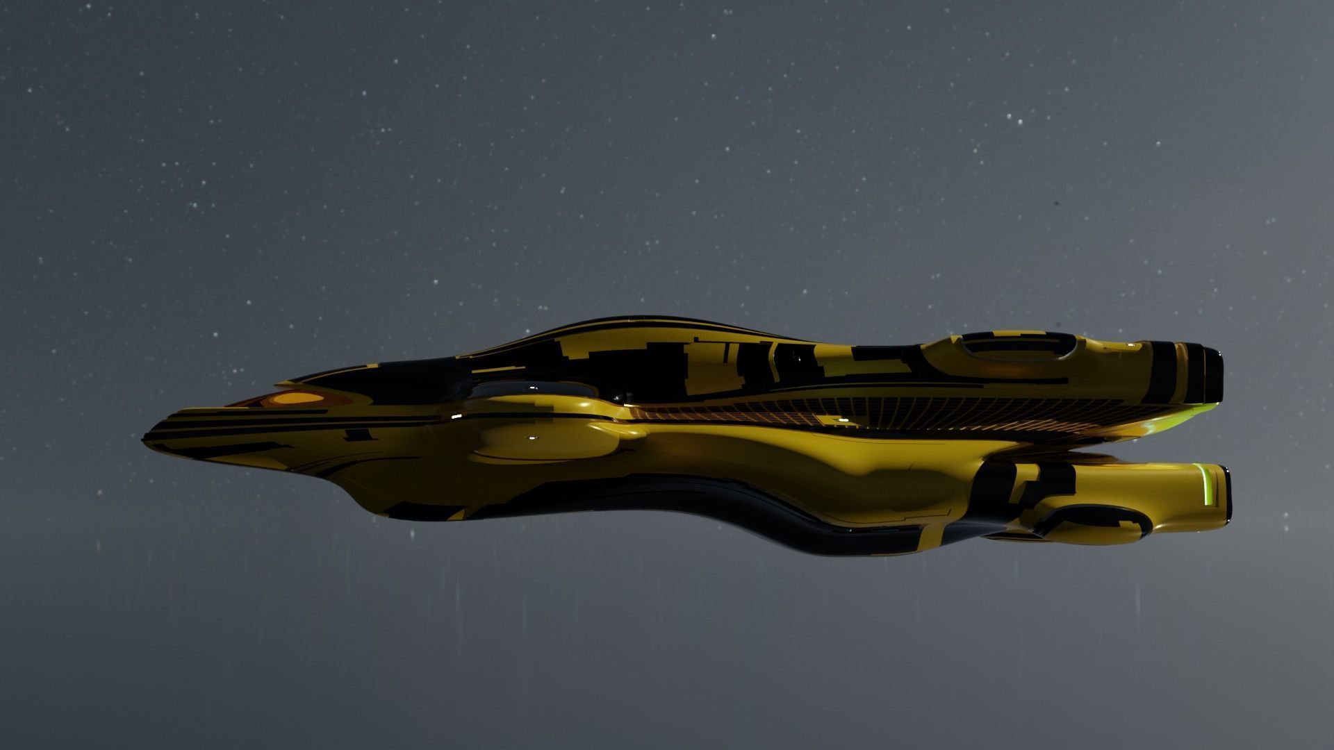 Dropship Spaceship 3D model_11