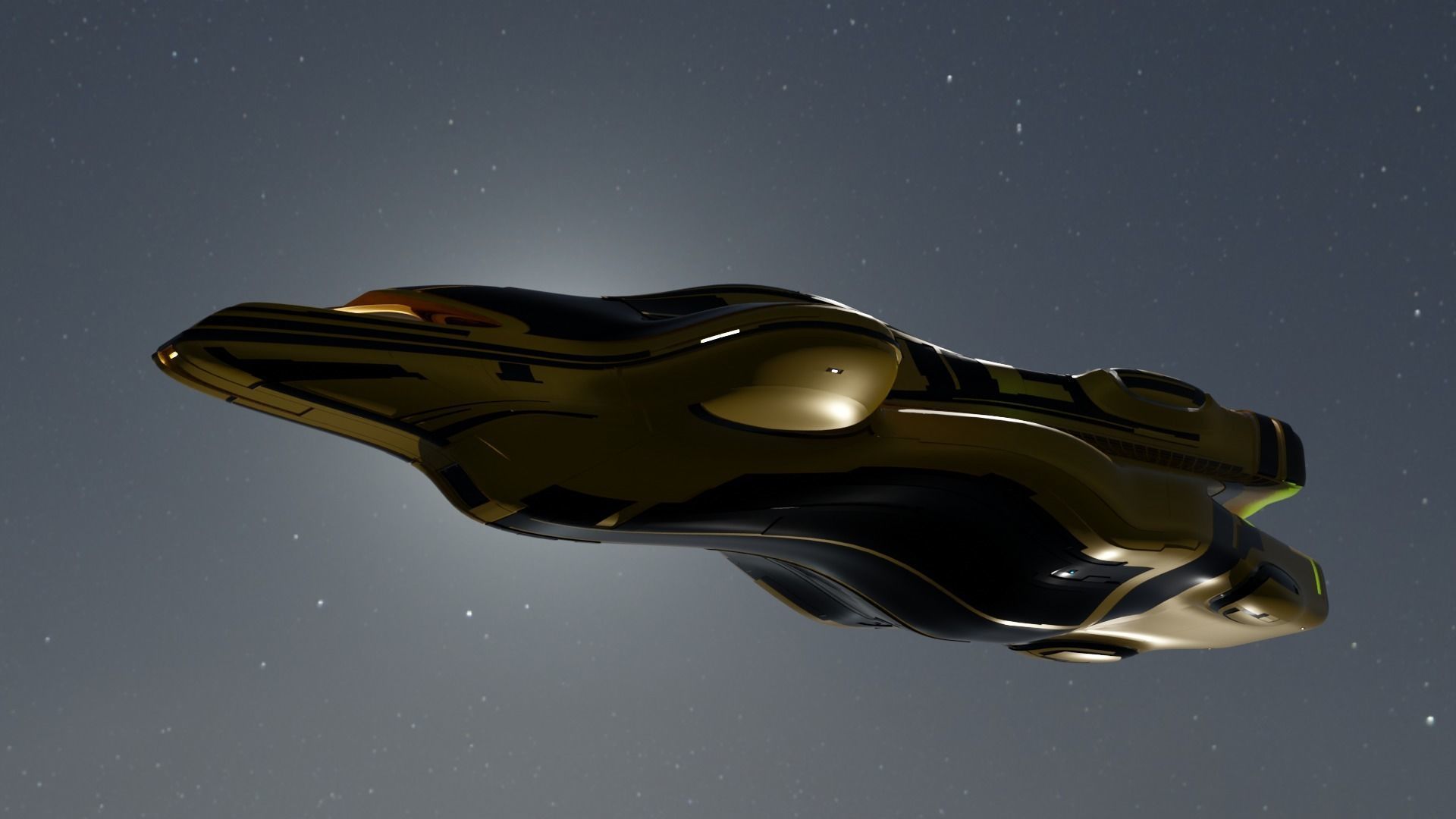 Dropship Spaceship 3D model_14