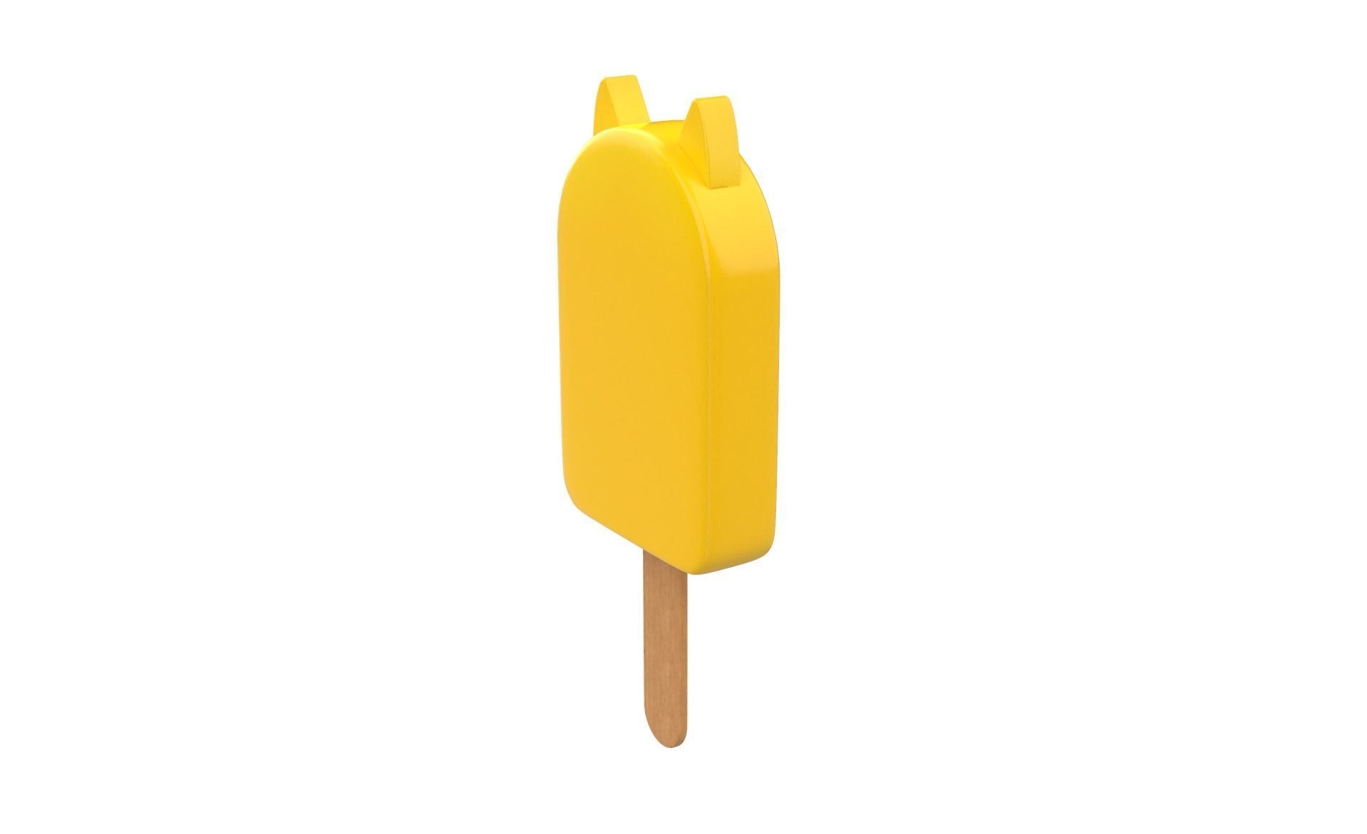 Cartoon Cat Ice Cream Cute Low-poly 3D model_17