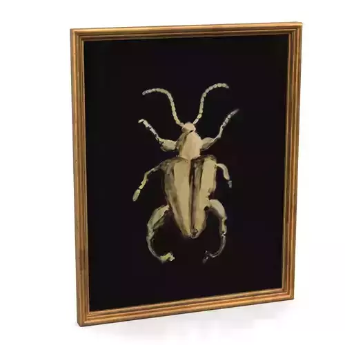 Scarabeo Watercolor Painting Wall Art PBR