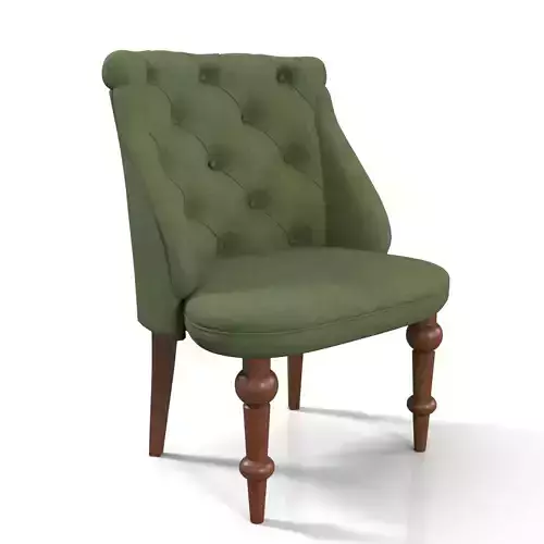 Upholstered Seat With Tufted Back Dining Chair PBR