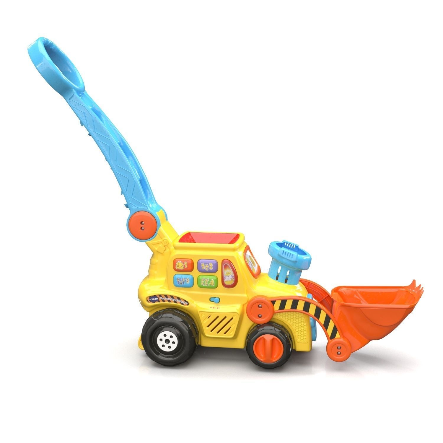 Vtech Push And Pop Bulldozer PBR 3D model_1