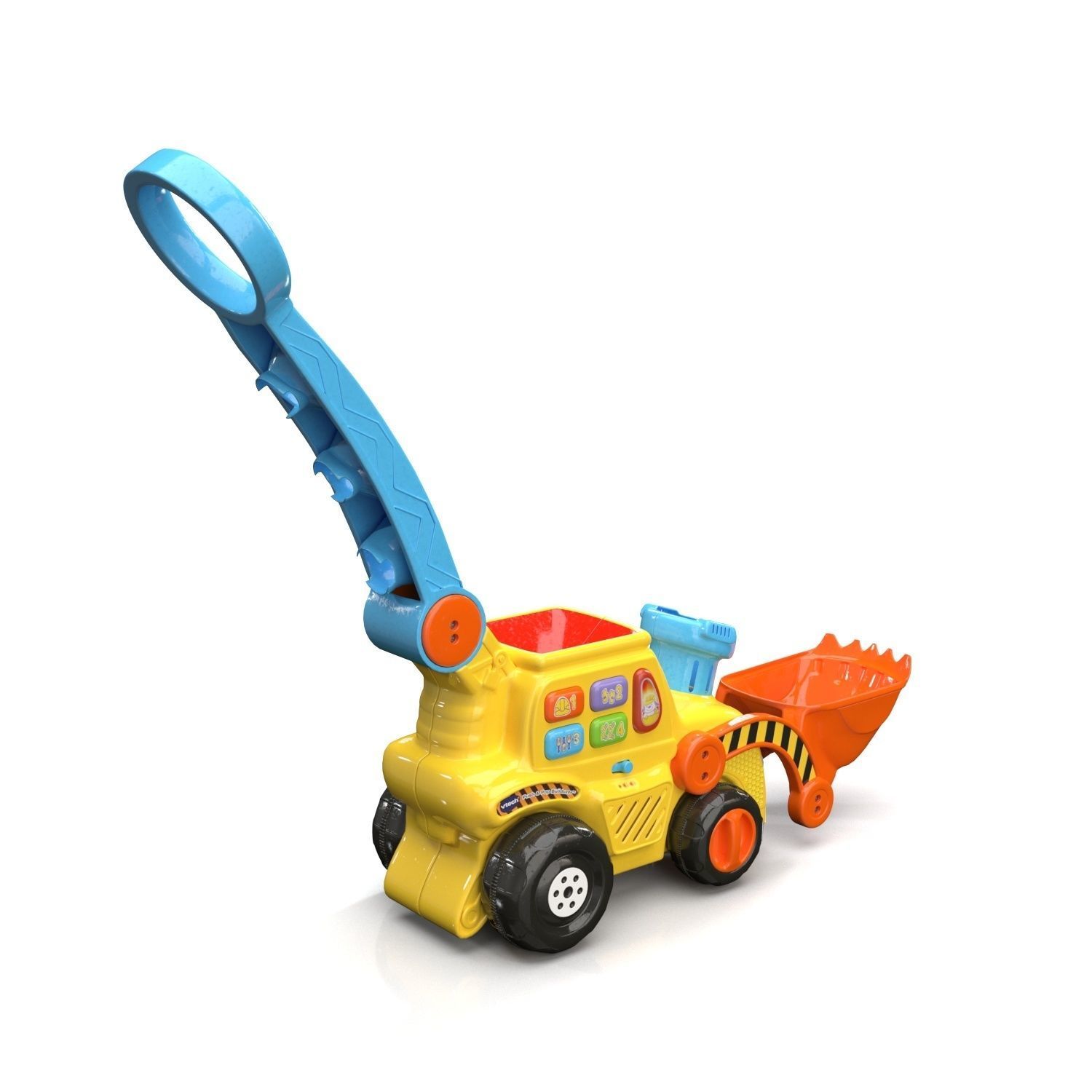 Vtech Push And Pop Bulldozer PBR 3D model_4