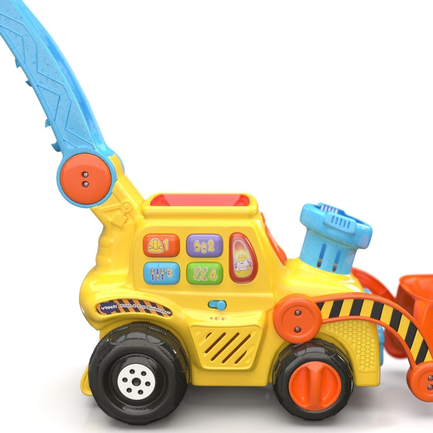 Vtech Push And Pop Bulldozer PBR 3D model_3