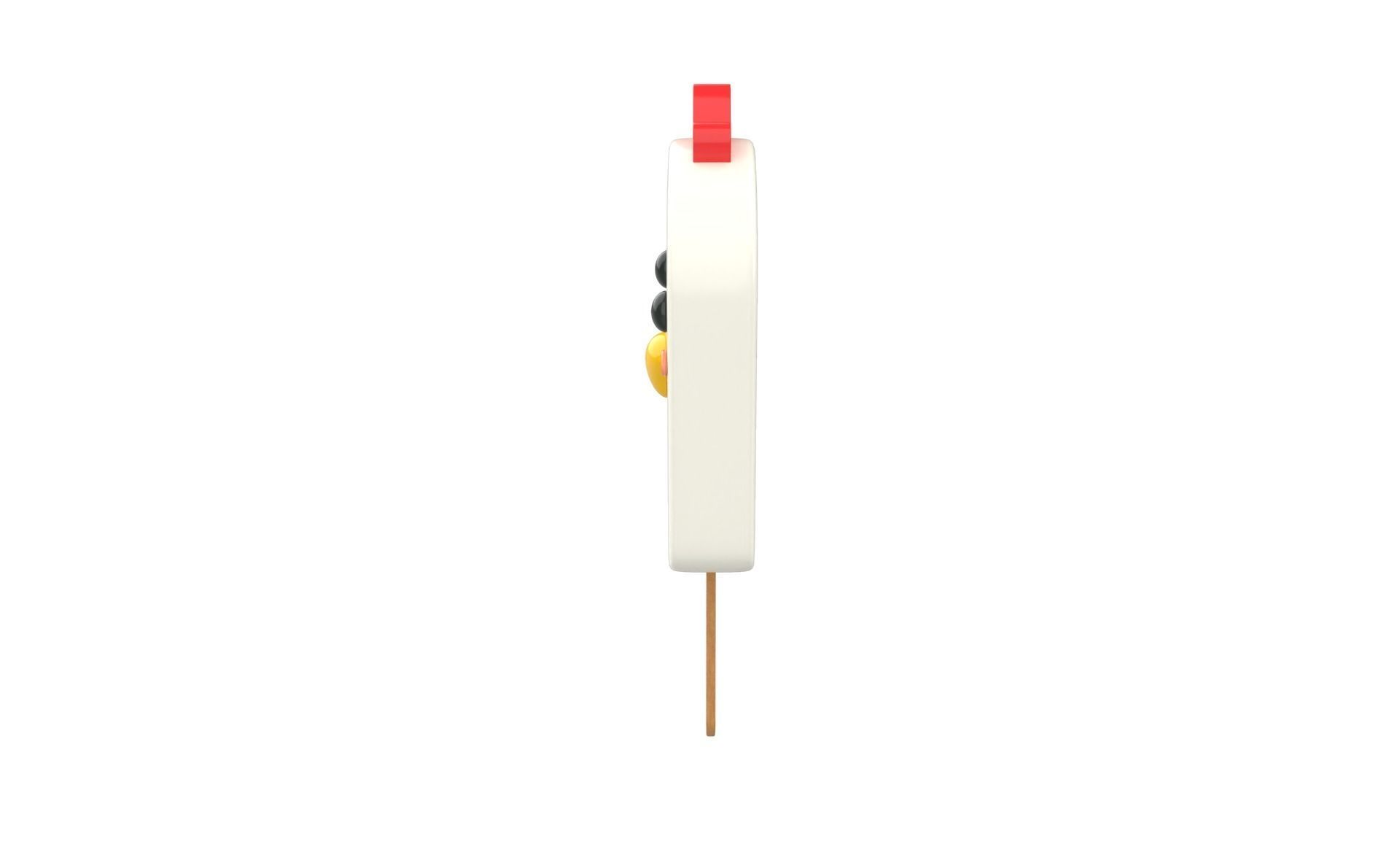 Cartoon Chicken Ice Cream Cute  Low-poly 3D model_4
