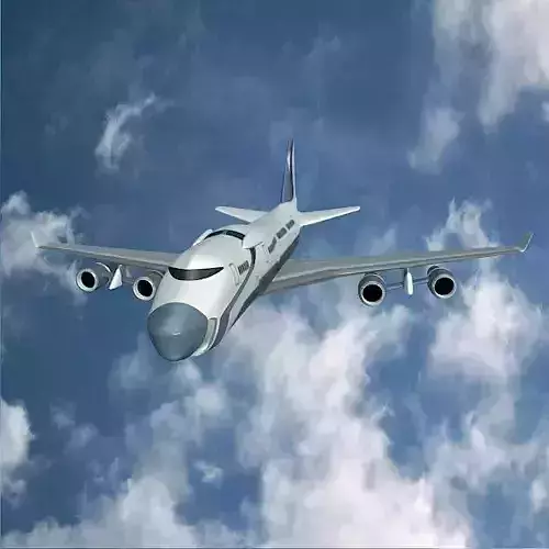 Futuristic commercial jet concept