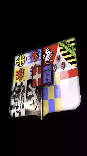 German Cruiser Prinz Eugen Coat of Arms 3D model