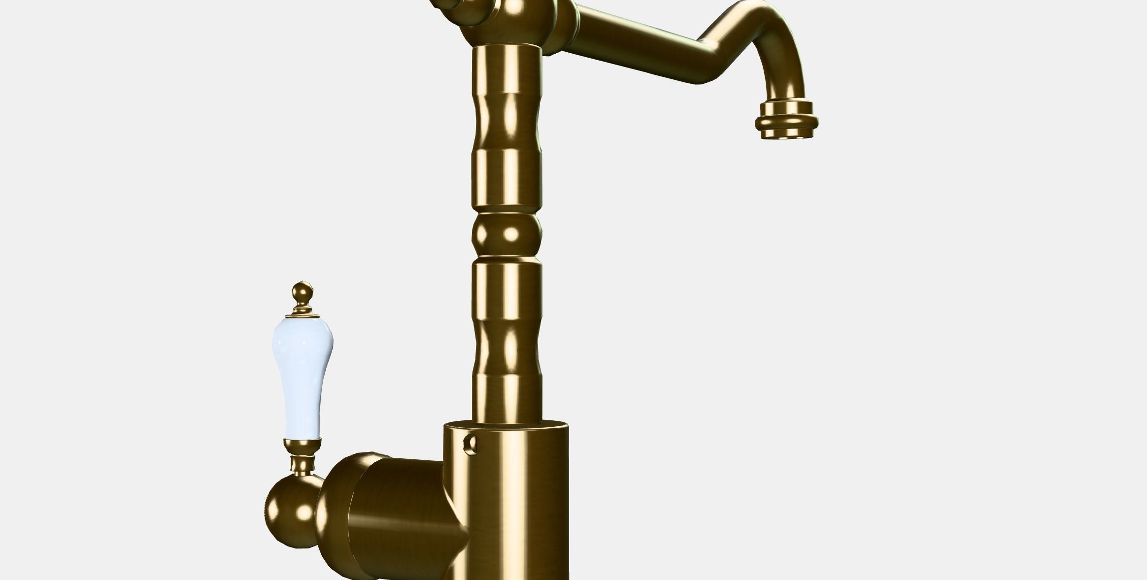GLITTRAN Kitchen mixer tap Low-poly 3D model_7