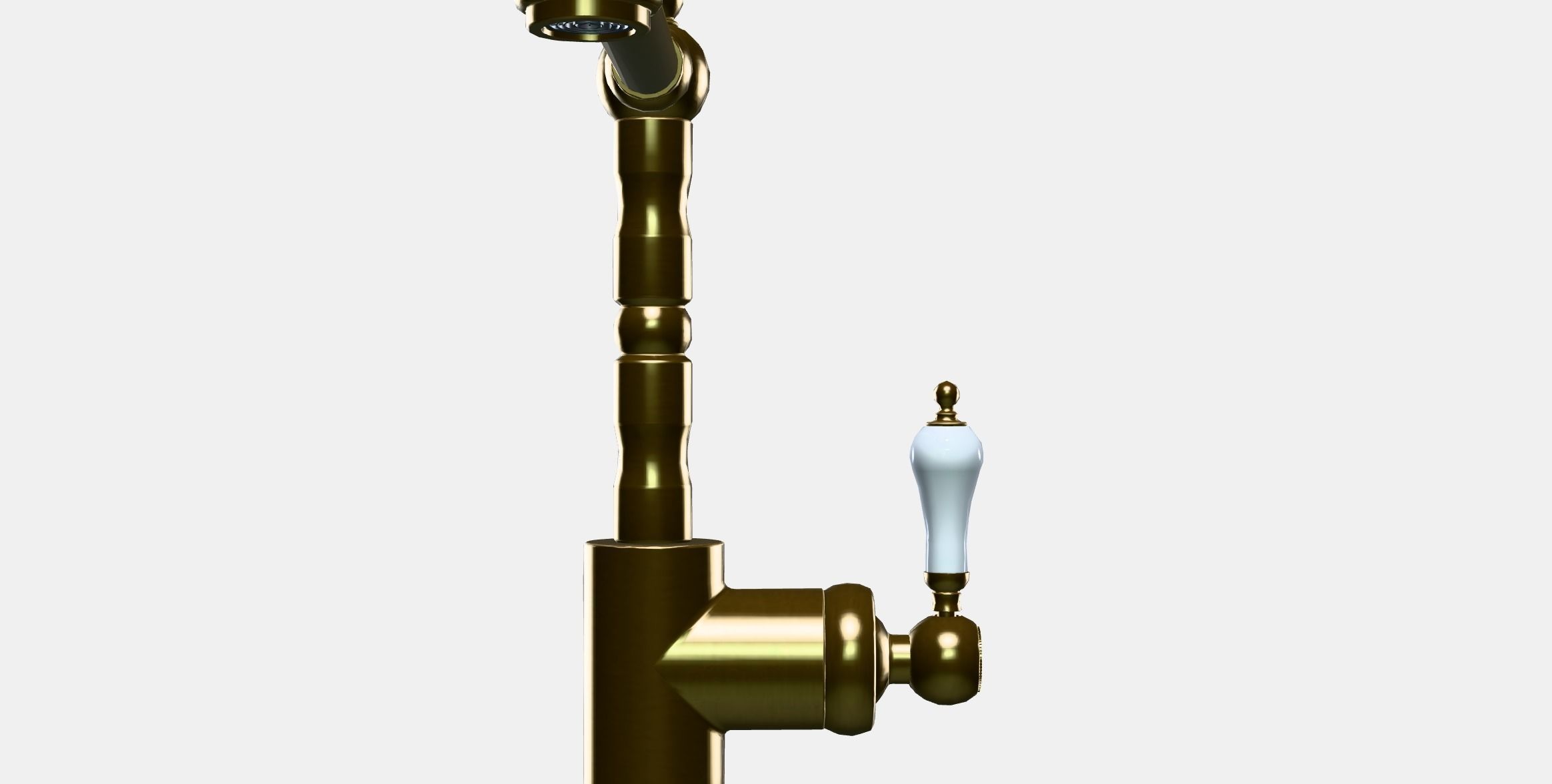 GLITTRAN Kitchen mixer tap Low-poly 3D model_11