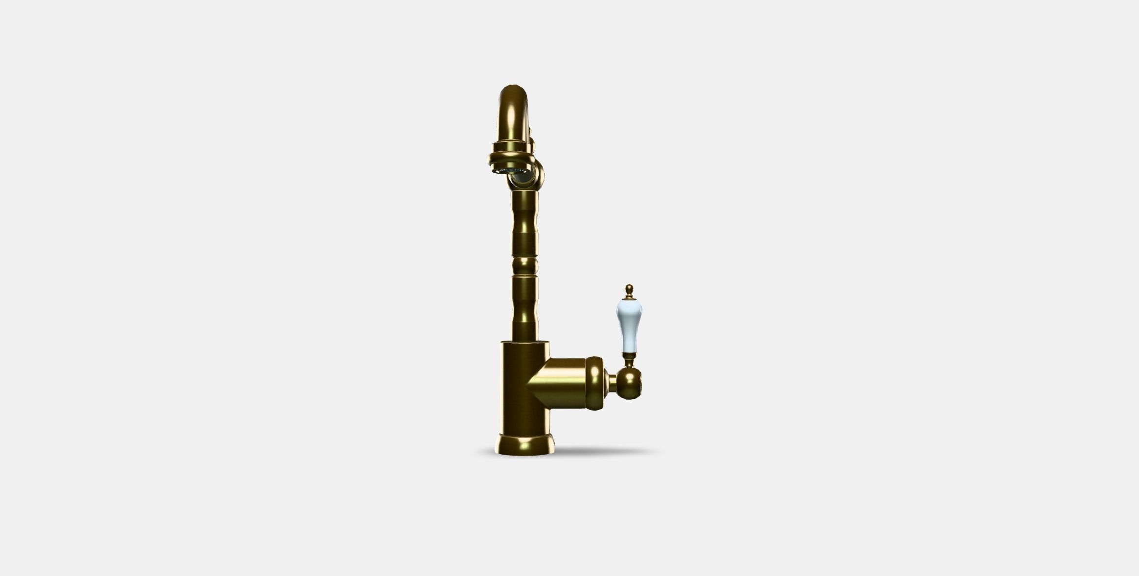 GLITTRAN Kitchen mixer tap Low-poly 3D model_10