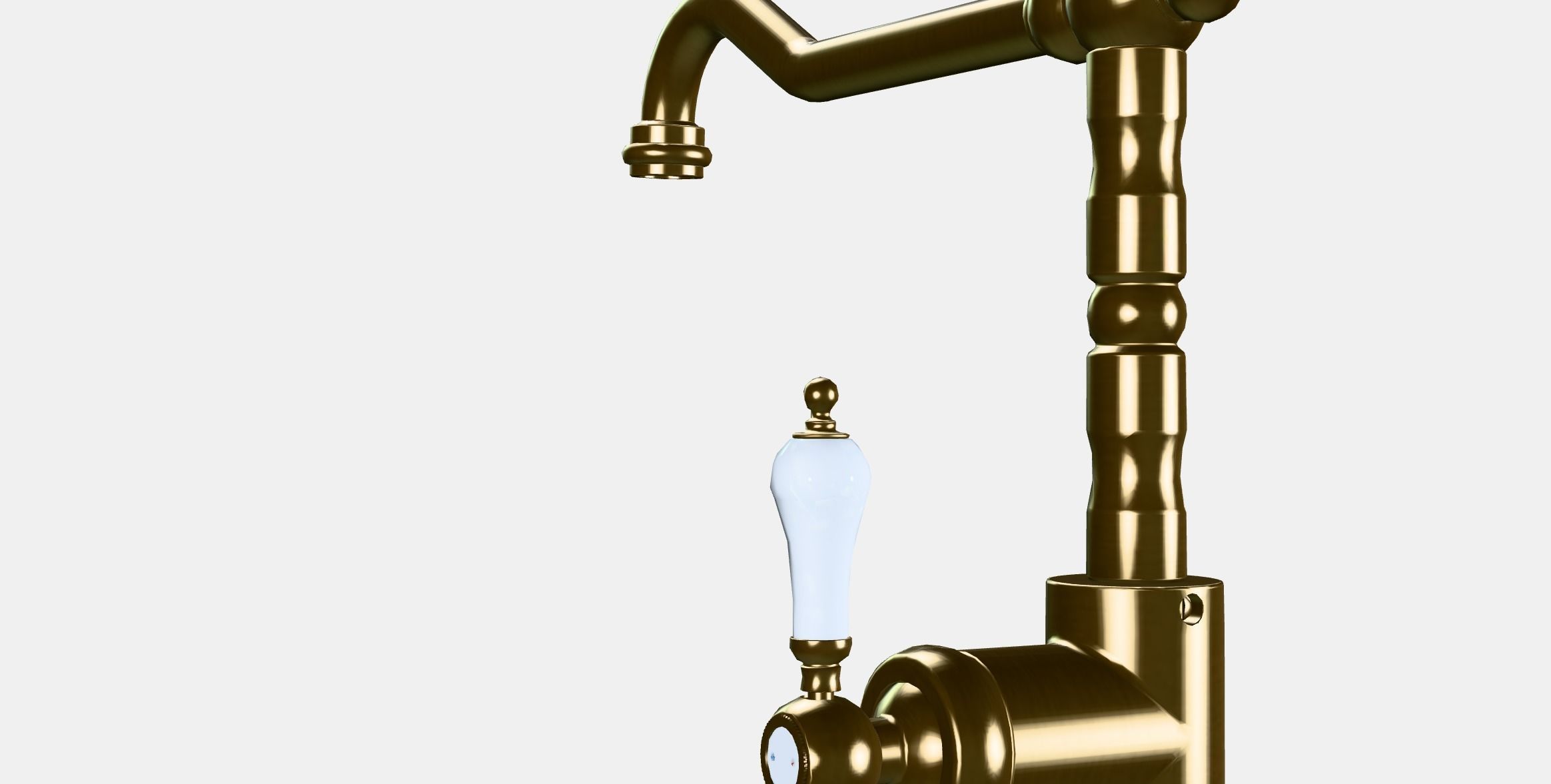 GLITTRAN Kitchen mixer tap Low-poly 3D model_2