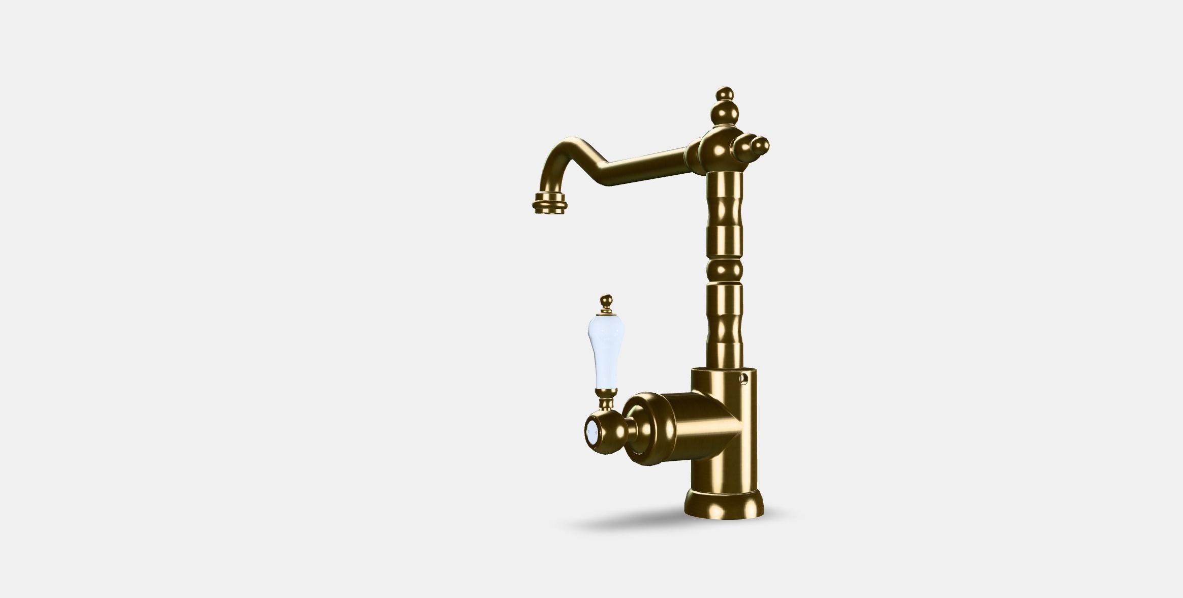 GLITTRAN Kitchen mixer tap Low-poly 3D model_16