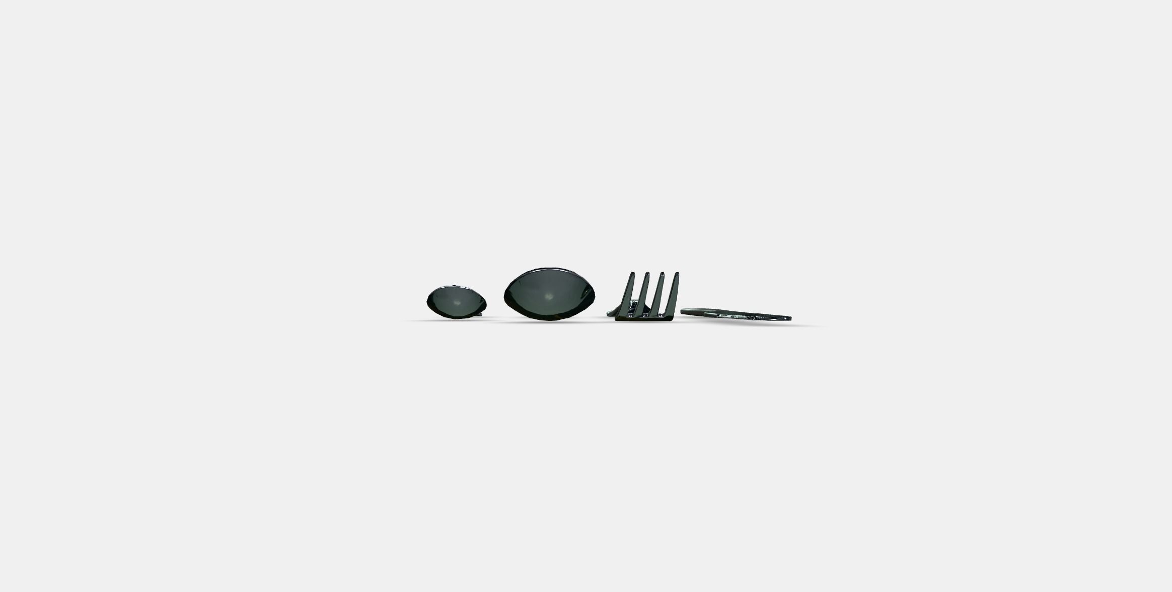 IDENTITET 16piece cutlery set Low-poly 3D model_14