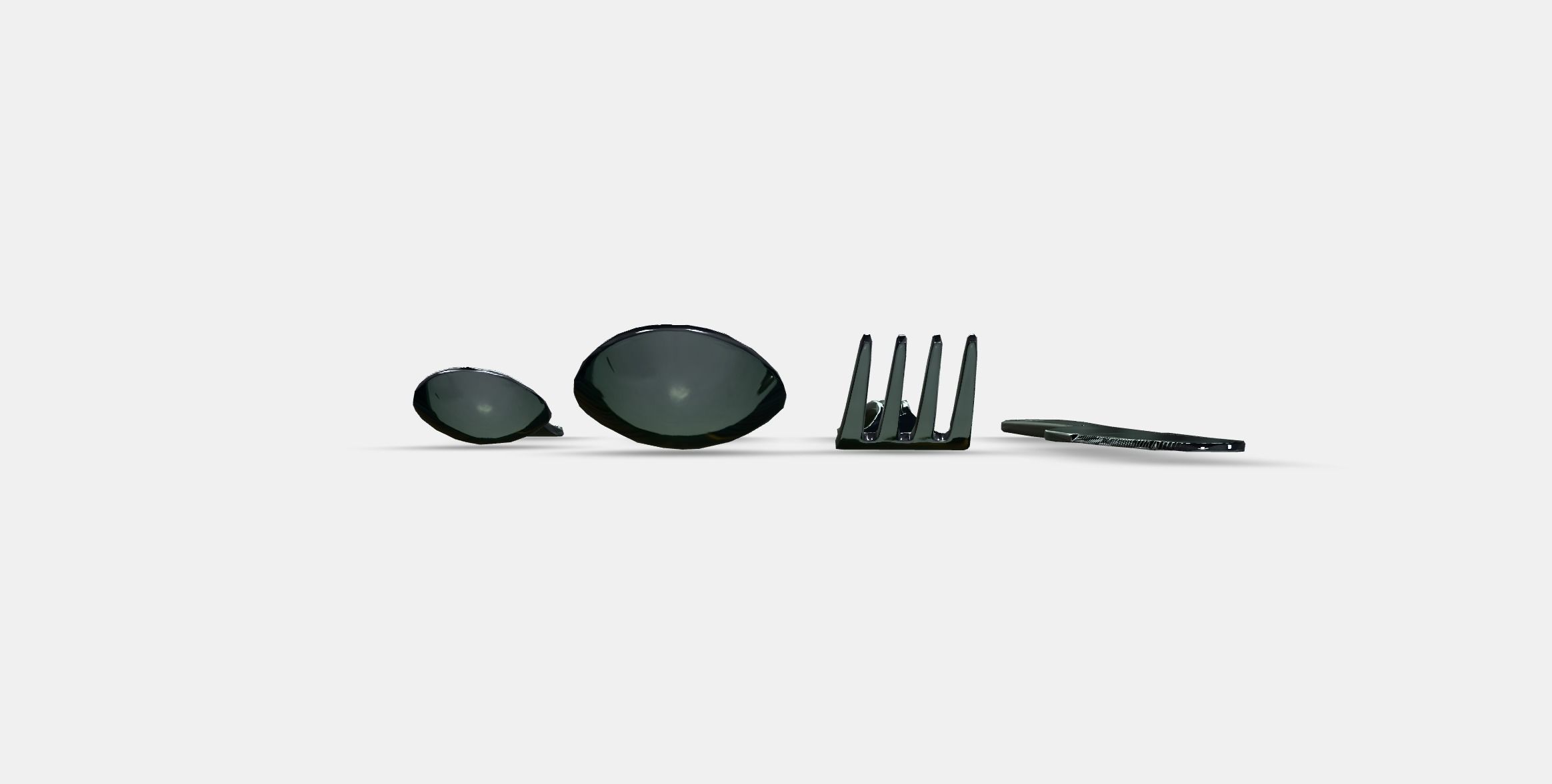 IDENTITET 16piece cutlery set Low-poly 3D model_15