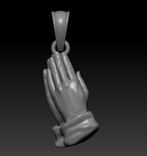 Pendant  Hands 3D print model