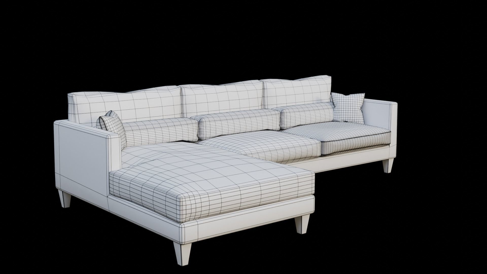 Modular Sofa 3D model_9