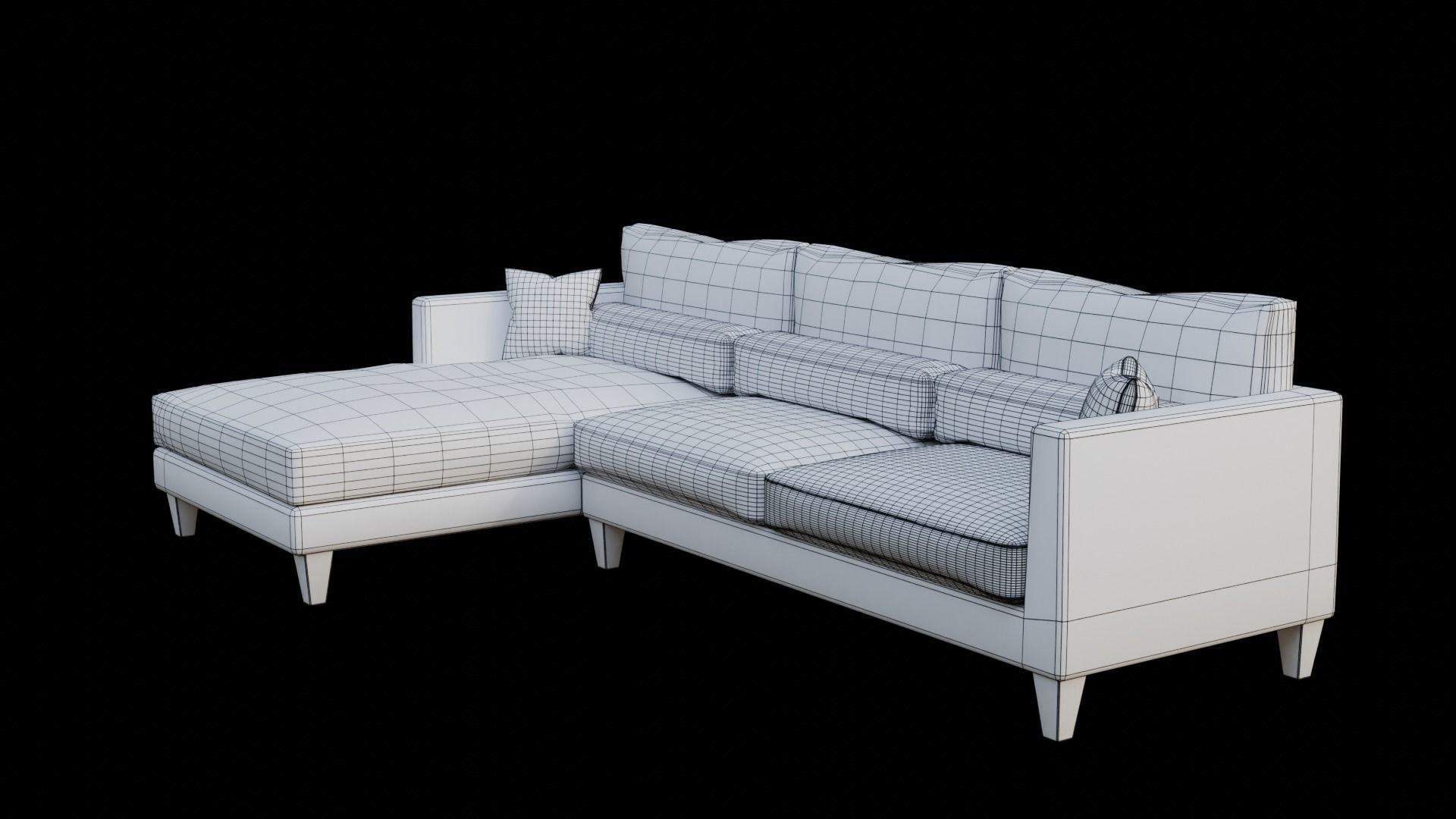 Modular Sofa 3D model_8