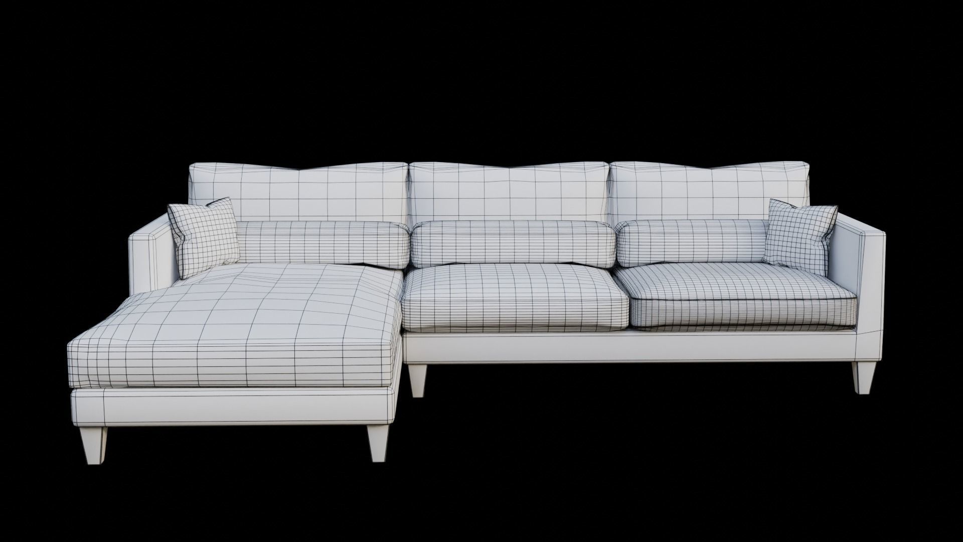 Modular Sofa 3D model_7
