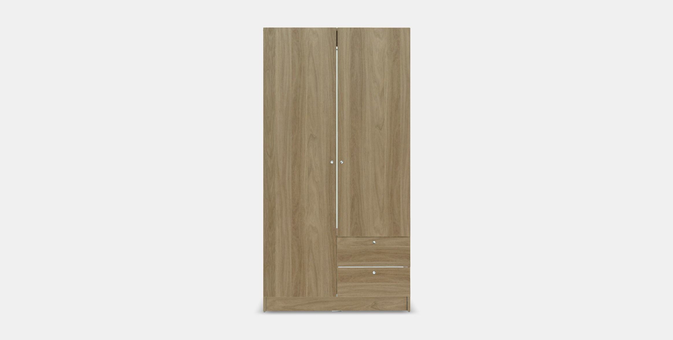 VILHATTEN Wardrobe with 2 doors and 2 drawers Low-poly 3D model_9