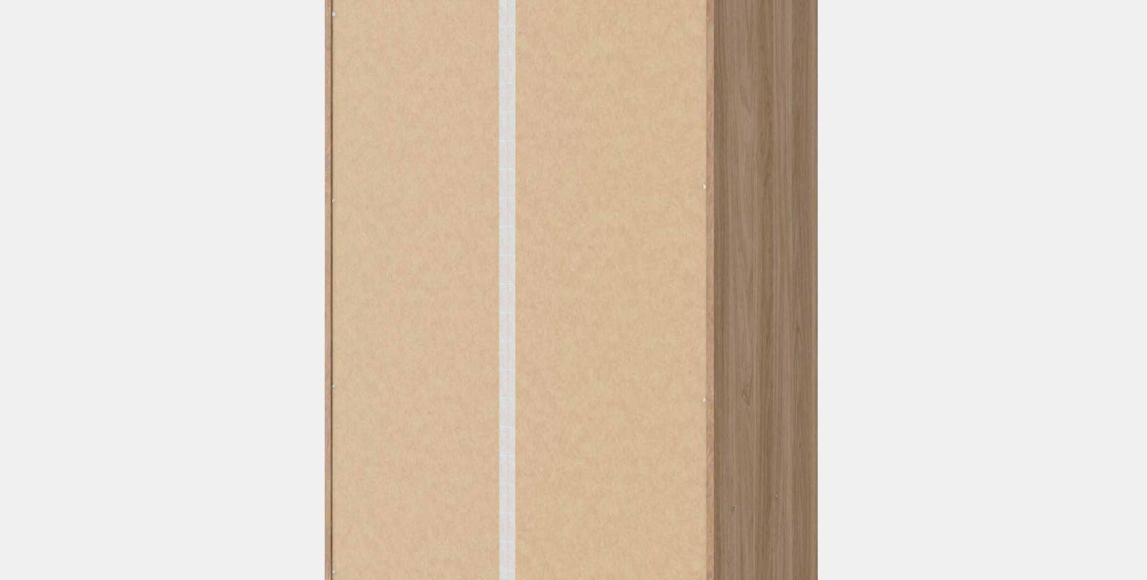 VILHATTEN Wardrobe with 2 doors and 2 drawers Low-poly 3D model_4