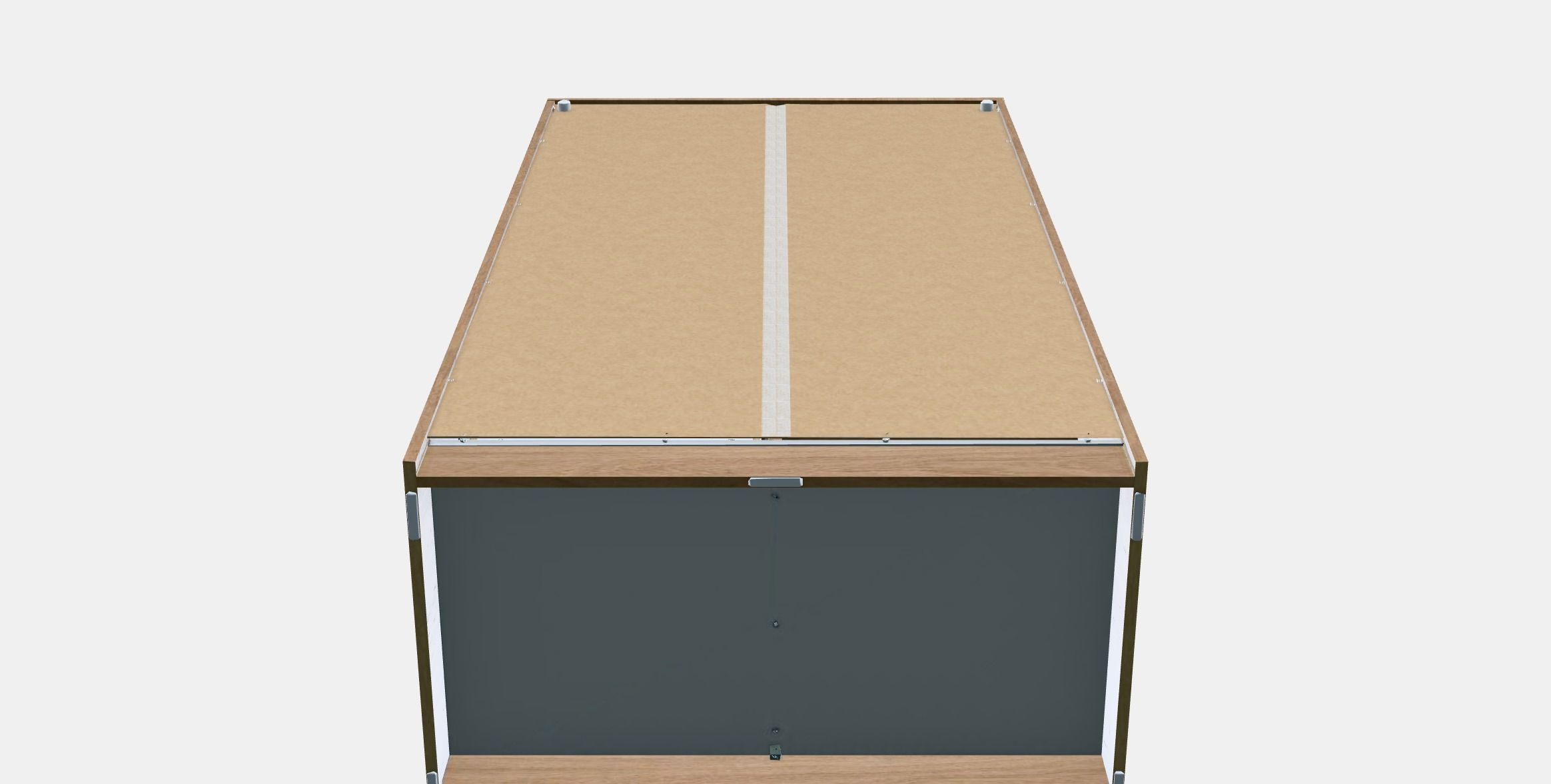 VILHATTEN Wardrobe with 2 doors and 2 drawers Low-poly 3D model_10