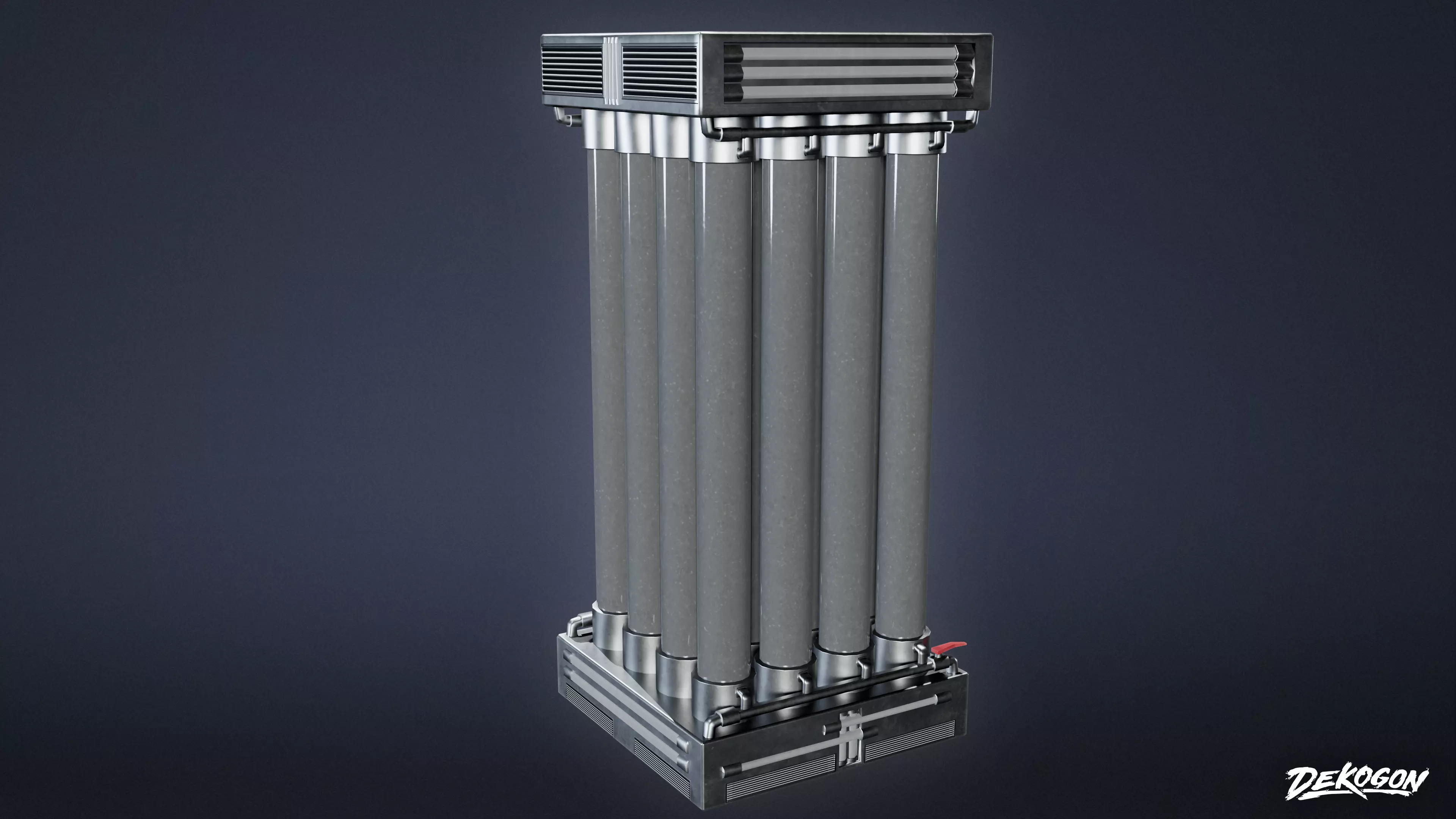 INDUSTRIAL - Algae Tank 01 - LOW POLY Low-poly 3D model