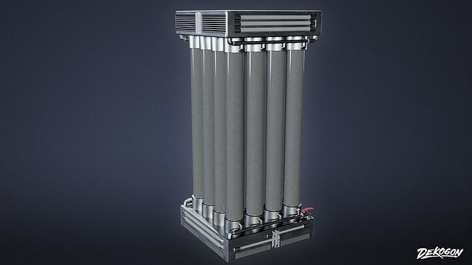 INDUSTRIAL - Algae Tank 01 - LOW POLY Low-poly 3D model