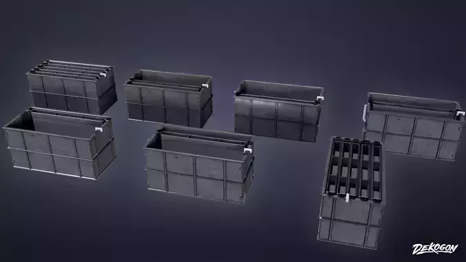 INDUSTRIAL - Algae Tank 02 - LOW POLY