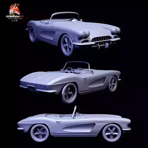 CHEVROLET CORVETTE C1 - 3D PRINTING 3D print model