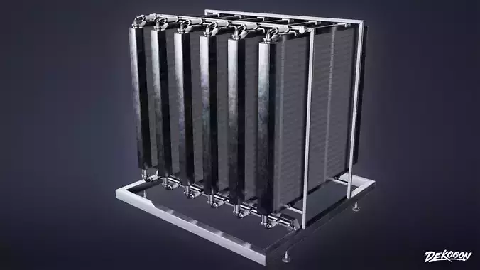 INDUSTRIAL - Algae Tank 03 - LOW POLY