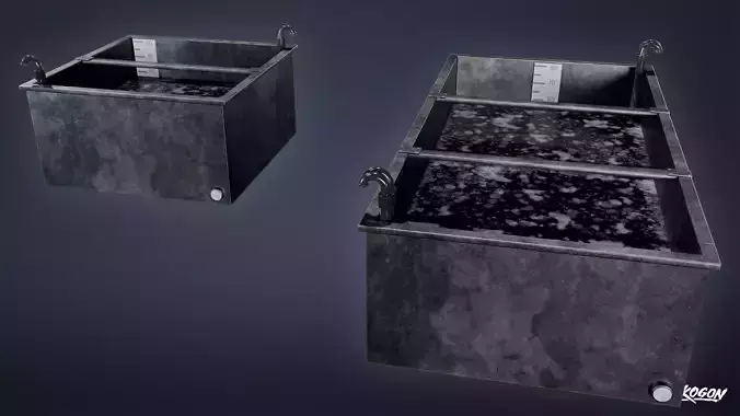 INDUSTRIAL - Algae Tank 04 - LOW POLY