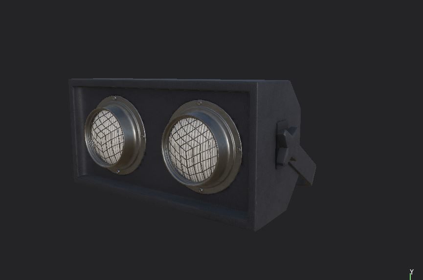 Stage Blinder 3D model_2