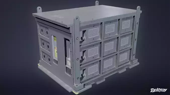 INDUSTRIAL - Battery Mine Box 01 - LOW POLY