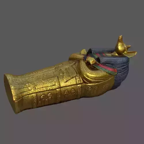 Anubis Sarcophagus Low-poly 3D model