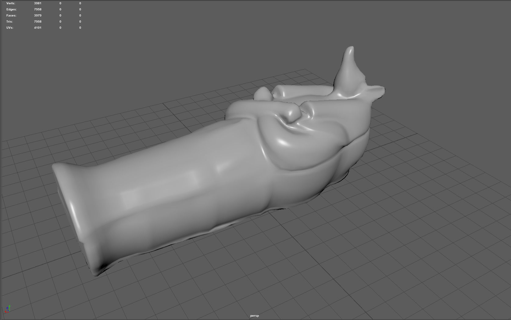 Anubis Sarcophagus Low-poly 3D model_4