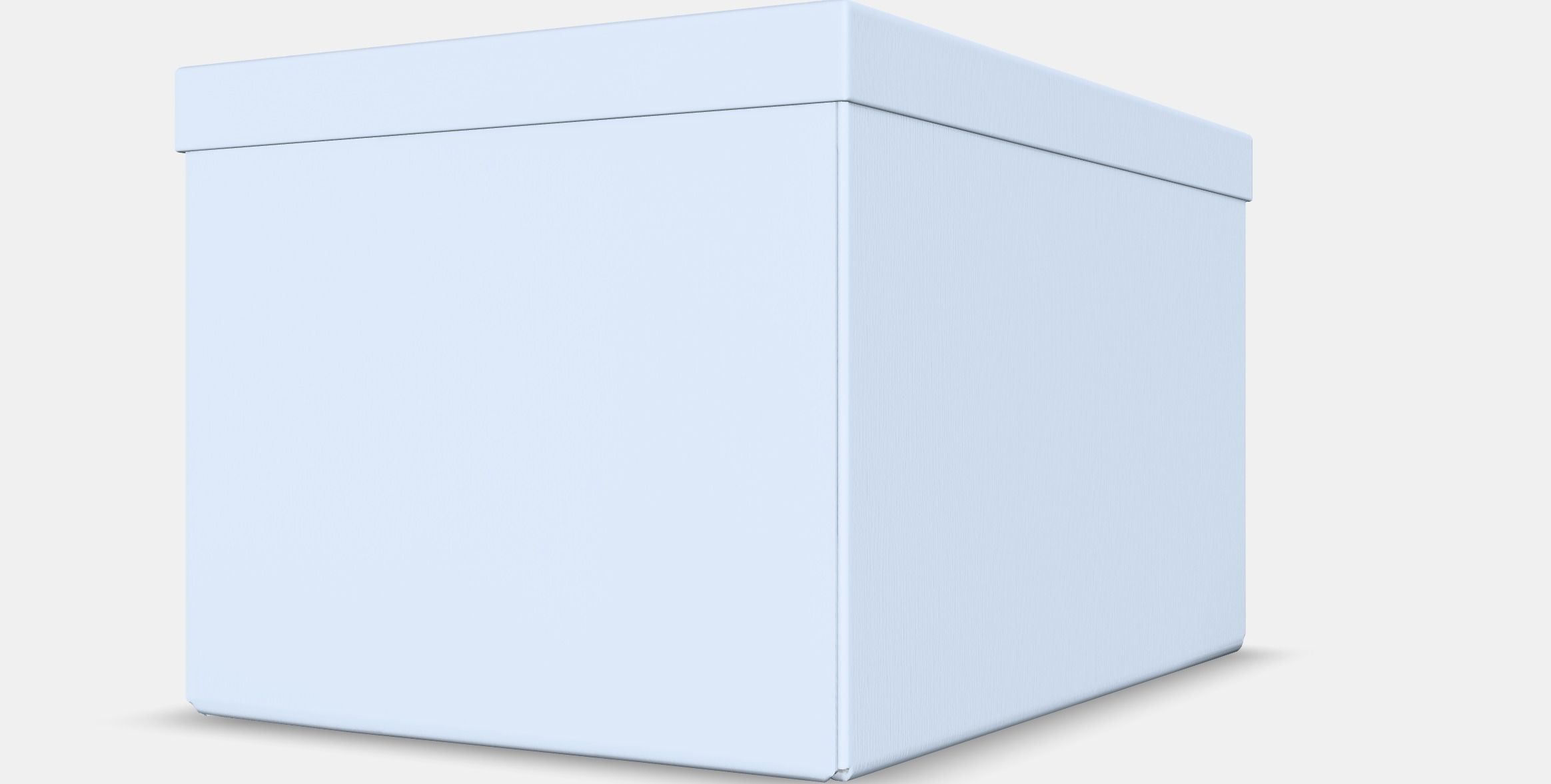 TJENA Storage box with lid Low-poly 3D model_7