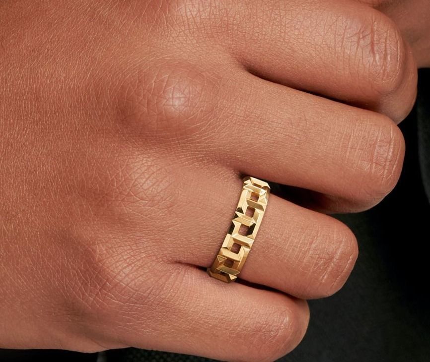 Tiffany T ring 3D print model_5