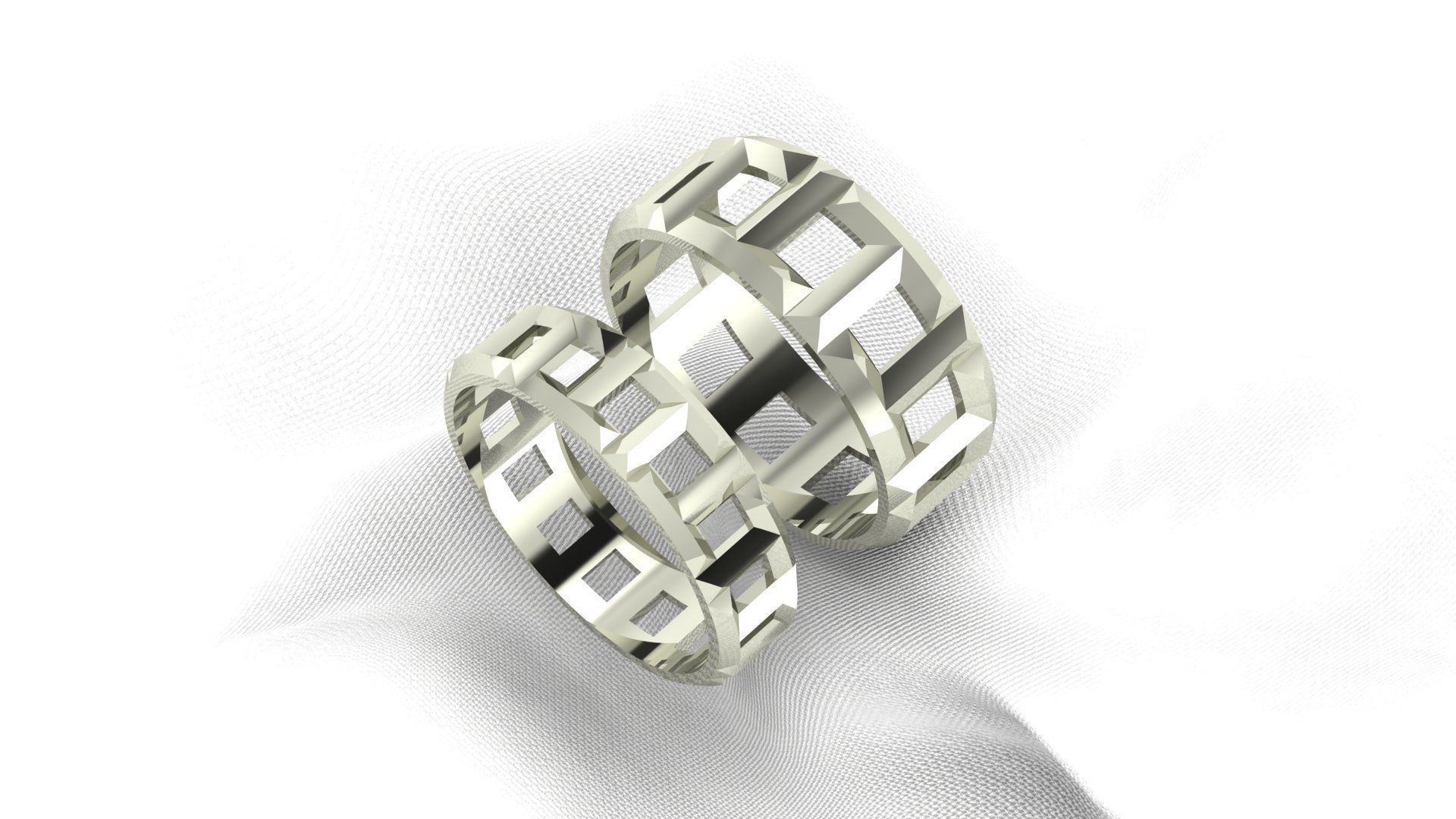 Tiffany T ring 3D print model_2