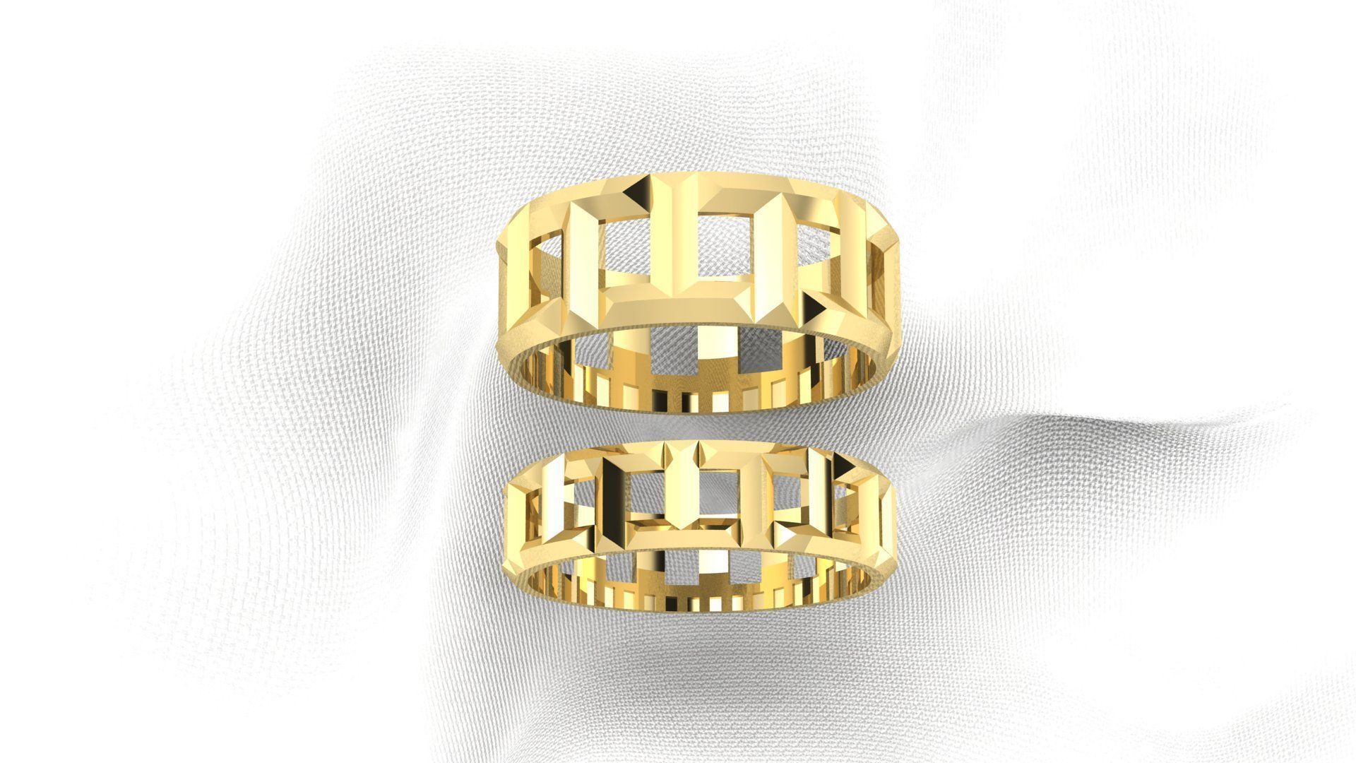 Tiffany T ring 3D print model_1