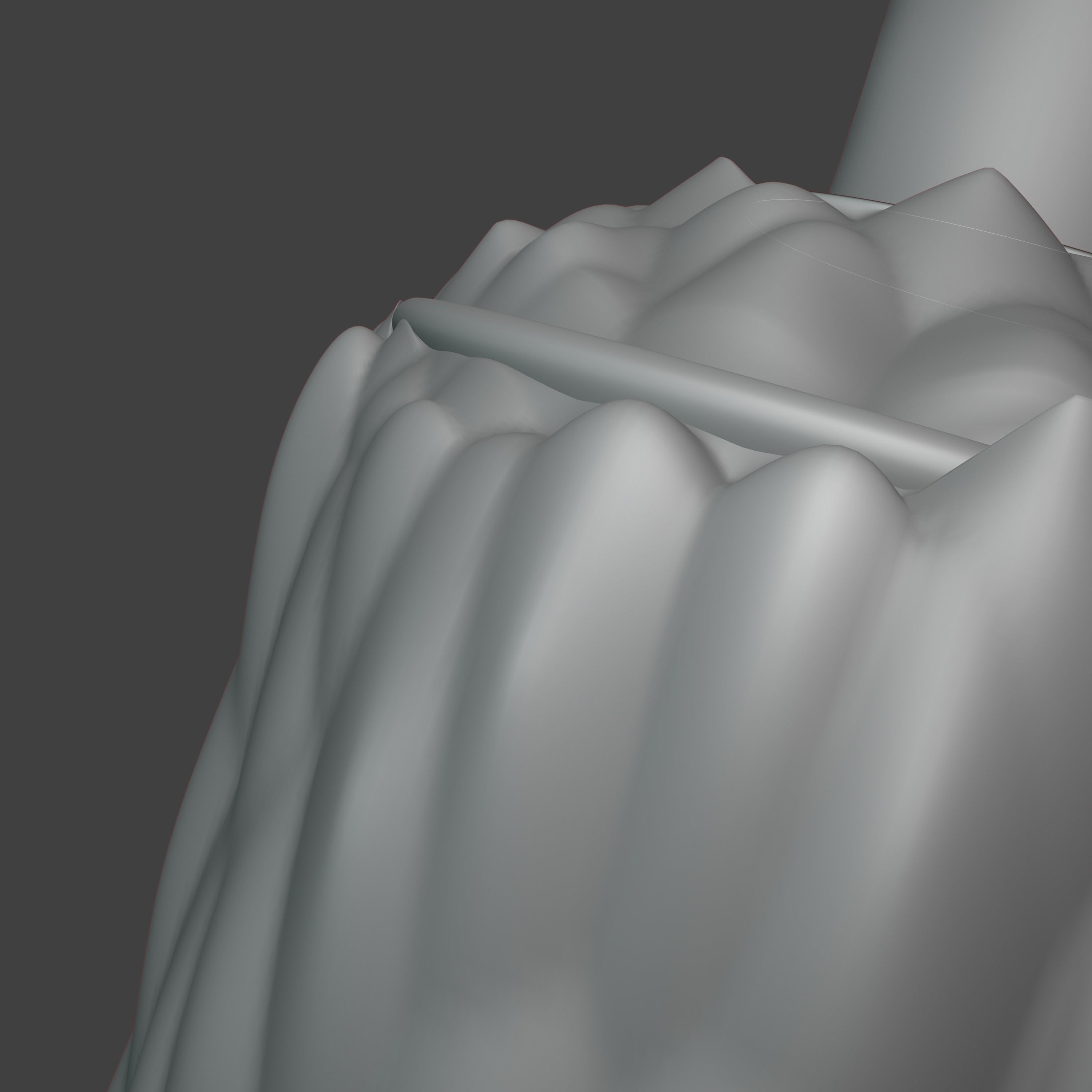 Lava Spray Low-poly 3D model_10