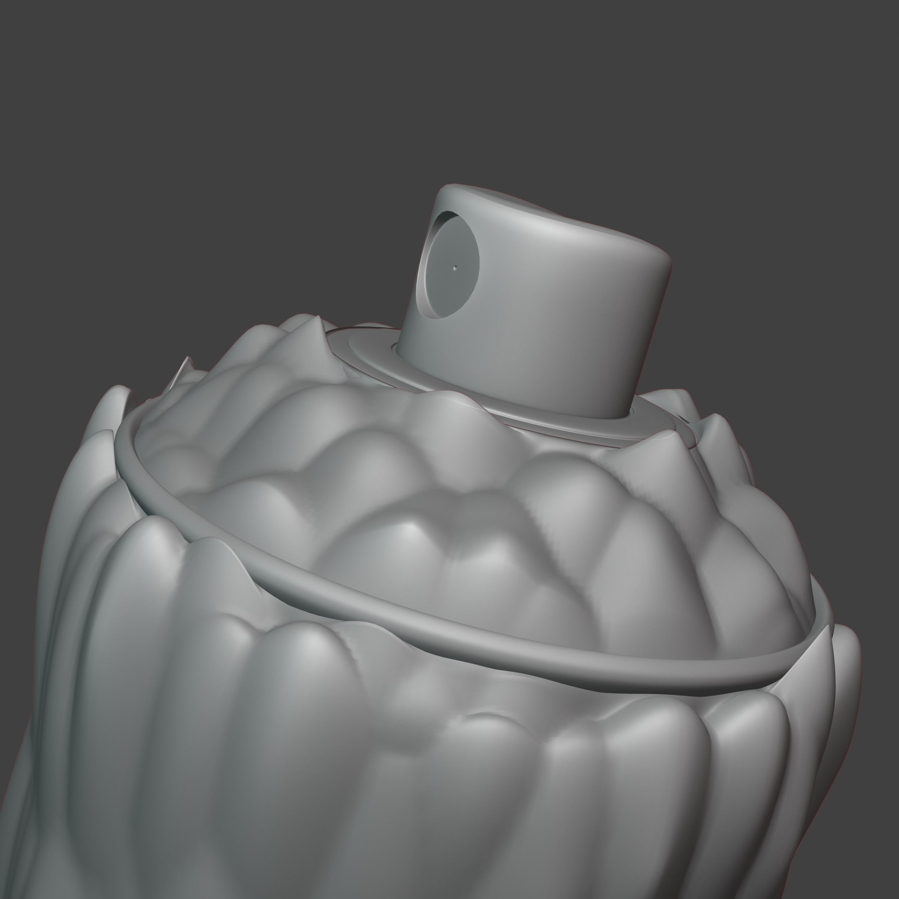 Lava Spray Low-poly 3D model_7