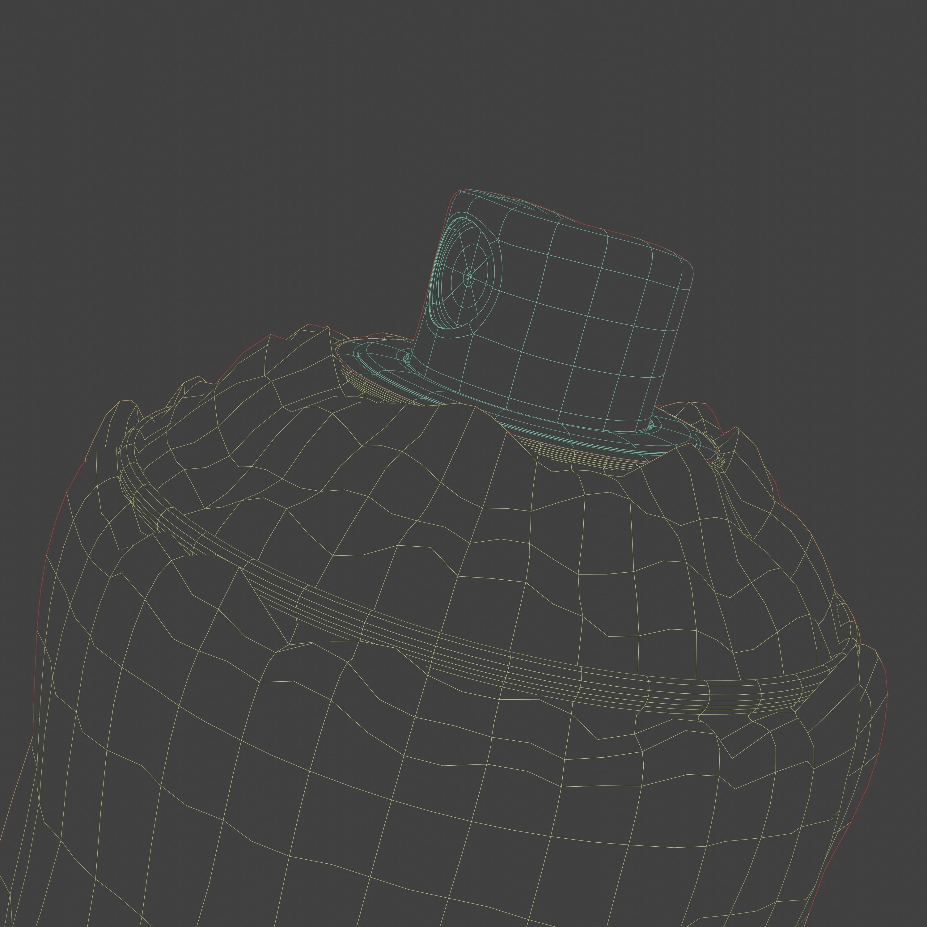 Lava Spray Low-poly 3D model_8