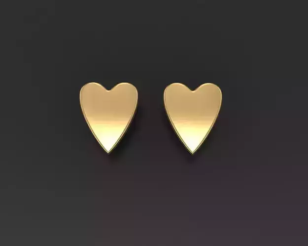 Stud earrings Hearts 
