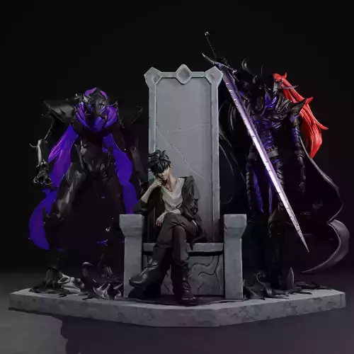 Solo Leveling Diorama 3D print model