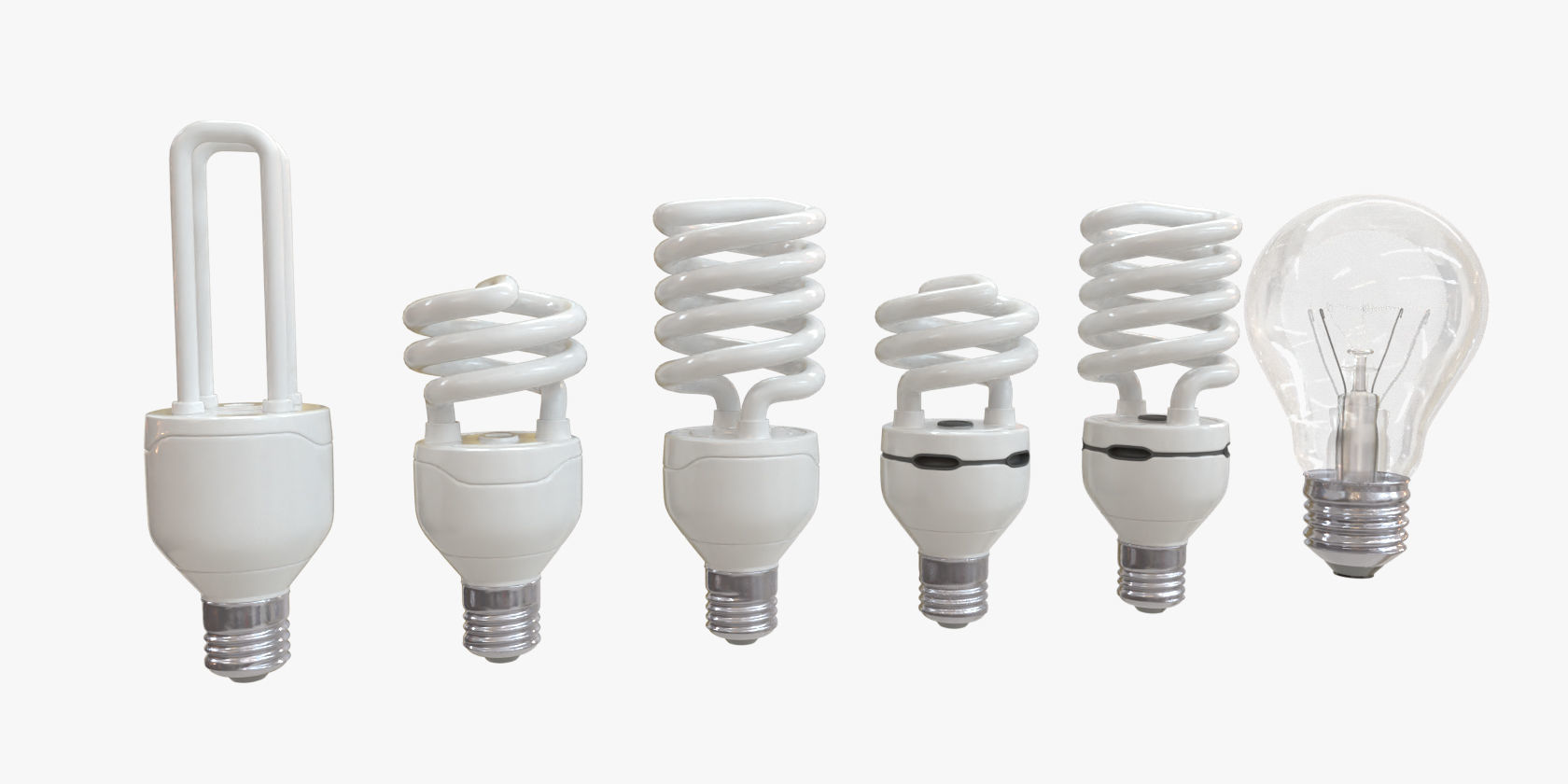 Light Bulb Pack Low-poly 3D model_2