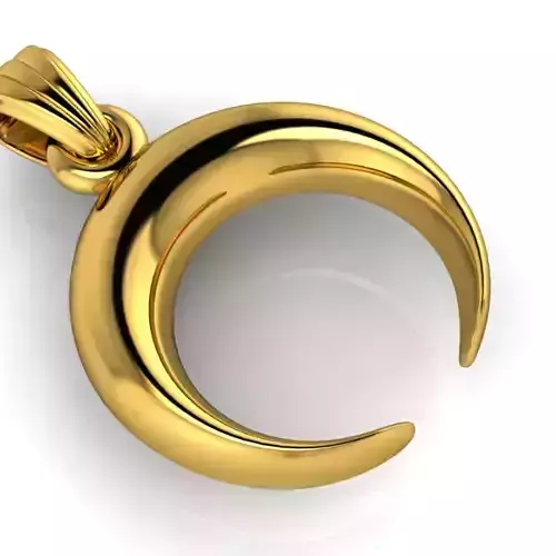  Double Horn Crescent Moon Necklace Charm Bracelet Jewelry