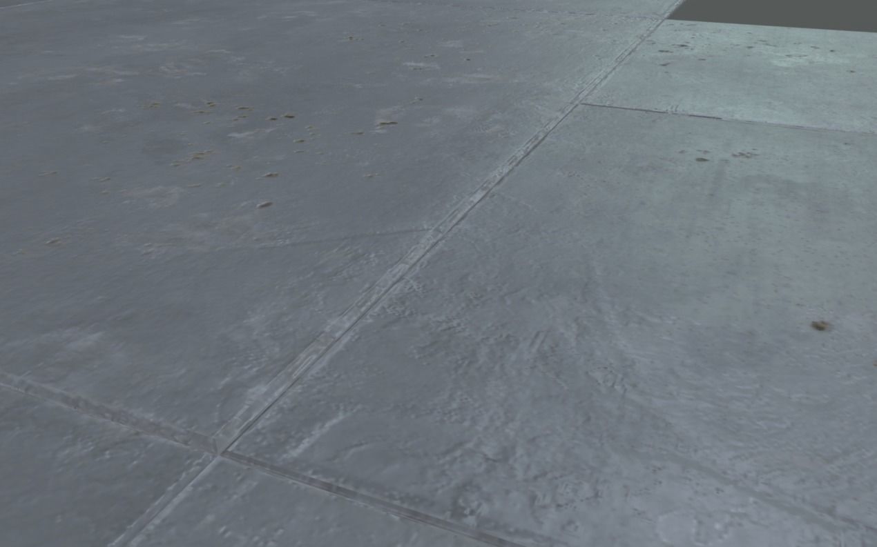 Traffic Intersection with crosswalks and truncated dome mats Low-poly 3D model_3