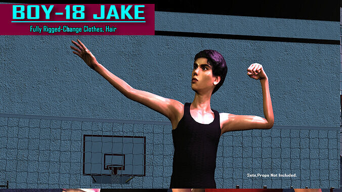 Boy 18 - Jake for Blender 3D model