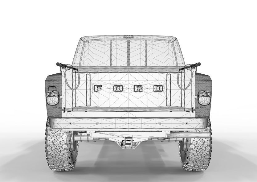 Generic F150 1986 Flared Side  3D model_11